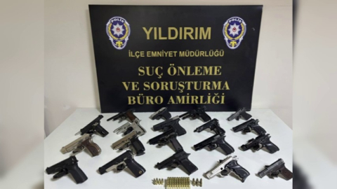 Bursa’da kaçak silah atölyesine Yıldırım operasyonu