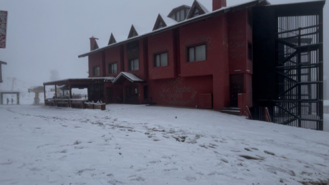 Uludağ’da kar var oteller kapalı