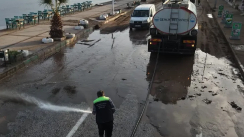 Gemlik’te temizlik ve güvenlik için aralıksız çalışma