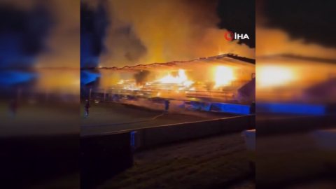 Finlandiya’da üç genç taraftar stadyumu ateşe verdi