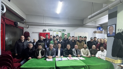 Karacabey Bursasporlular Derneğinde bayrak değişimi