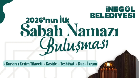 İnegöl yılın ilk sabah namazında buluşuyor
