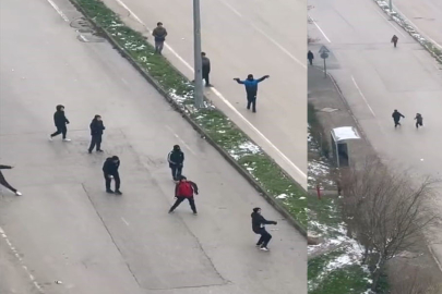 İnegöl’de kar topu gerginliği