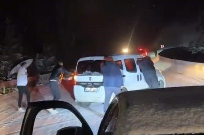 Oylat Kaplıcaları’nda 20 araç yolda mahsur kaldı