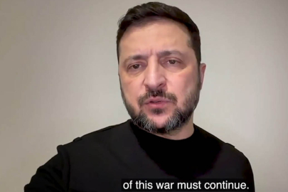 Zelenskiy: "Ruslar savaşı bitirmek isteselerdi, saldırılara değil diplomasiye odaklanırlardı"