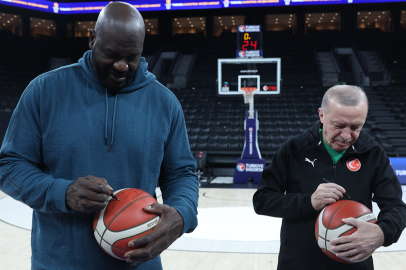 Cumhurbaşkanı Erdoğan, Shaquille O'Neal ile bir araya geldi