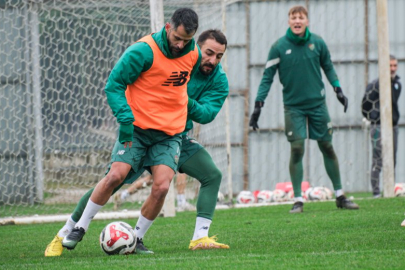 Bursaspor'un Mersin maçı mesaisi sürüyor