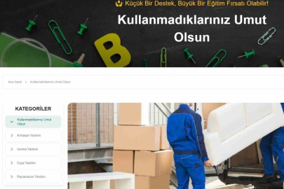 Alan el ile veren eli buluşturan online yardım platformu kullanımda