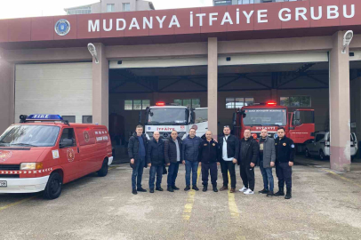 Üsküp’ten itfaiye gönüllü timleri Mudanya’da