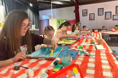 İnegöl'de sömestir tatili sanatla renklendi