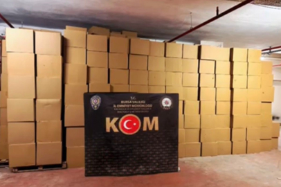 Bursa’da dev kaçak tütün operasyonu!