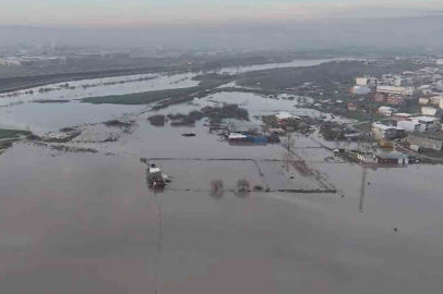 Karacabey'de binlerce hektar ekili alan sular altında!