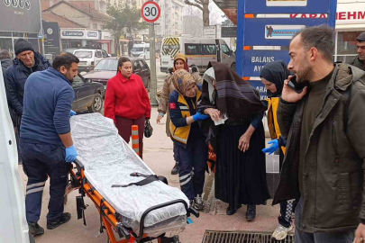 PTT Kargo minibüsünün çarptığı yaşlı kadın yaralandı