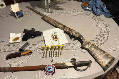 Bursa’da huzur uygulaması: Silah ve mühimmat ele geçirildi.