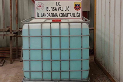 Bursa’da yer altına gizlenmiş kaçak alkol fabrikası çökertildi