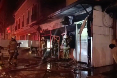 Yangın sebebiyle panik!