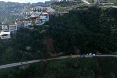 Bursa’da heyelan bölgesi temizlendi