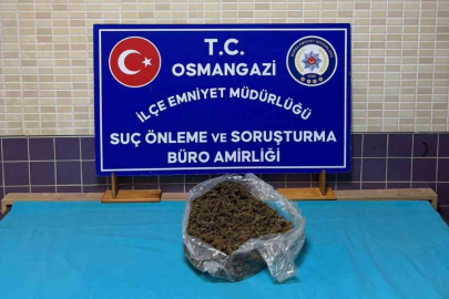 Osmangazi’de 1 kilo 280 gram esrar ele geçirildi