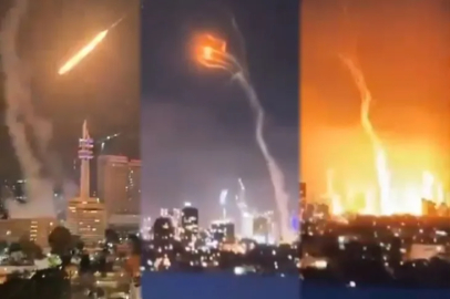 İsrail İran'a füze ve roketlerle saldırdı!