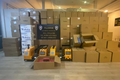 Bursa’da kaçak sigara imalathanesine operasyon