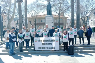 Emekliler Mudanya'dan seslendi