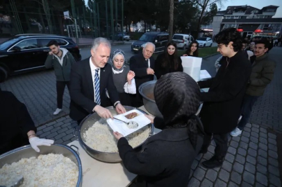 İnegöl Belediyesi'nden fakülte bahçesinde iftar bereketi