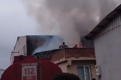 Bursa’da Çatı Katında Çıkan Yangın Korku Yarattı