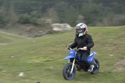 2 yaşında bisiklete binince, hedefini büyüttü