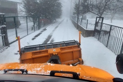 Osmangazi'de bayramda karla mücadele