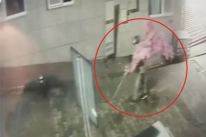 ‘Bir kafeden daha fazlası’ yazısını fark etti, ağacı sırtlayıp gitti O anlar kamerada