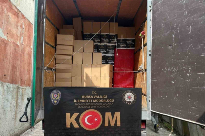 Bursa’da 6 milyon 360 bin kaçak makaron ele geçirildi