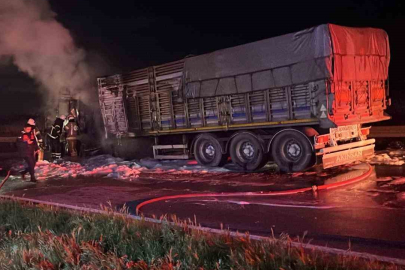 Karacabey’de tır yangını