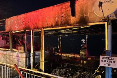 Kurşunlu Sahili’nde gece yarısı yangın paniği!