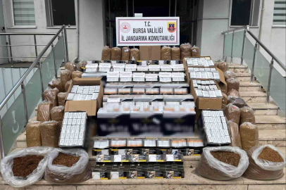 Bursa’da kaçak tütün operasyonu: 205 bin adet makaron ele geçirildi