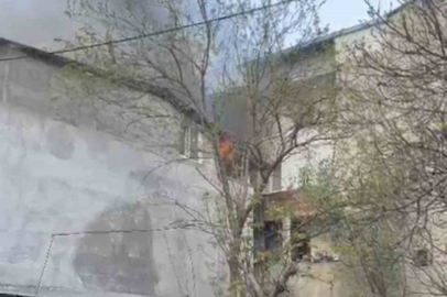 Çatı katında korkutan yangın