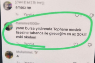 Okul saldırıları sonrası Bursa’da "Sıra bende" yazan şüpheliye operasyon düzenlendi