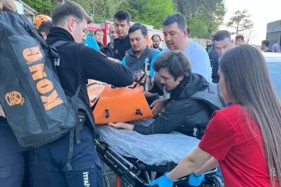 Kalp krizi geçirip dereye düştü