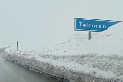 Erzurum'da kar kalınlığı 8 metreyi geçti!