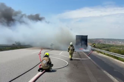 Bursa gişelerde yanan tır küle döndü