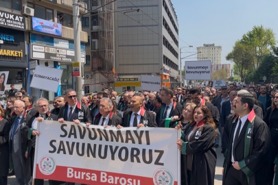Hukuk camiası Bursa’da genç avukat için adalet yürüyüşü düzenlendi