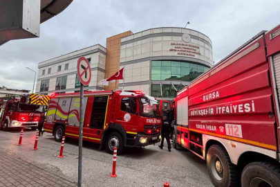 Bursa’da hastanede yangın paniği yaşandı