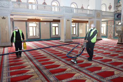 Nilüfer’in ibadethanelerinde bahar temizliği