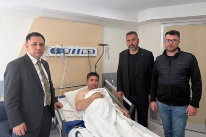 Elektrik akımına kapılan Akar’a ziyaret