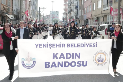 Bursa'da Yenişehir Belediyesi Kadın Bando Takımı kuruldu