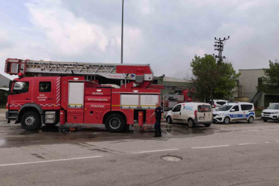 Bursa’da sunta fabrikasında korkutan yangın