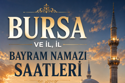 Bayram namazı saatleri!