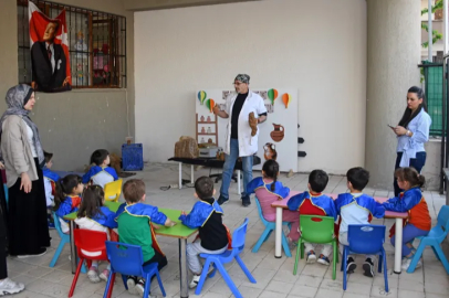 Osmangazi kreşlerinde çocuklar toprağa şekil verdi