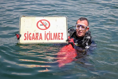 Denize bakın neler atmışlar! İnsan görünümlü yaratıklar...