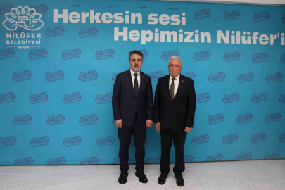 Nilüfer Belediye Başkanı Özdemir, Bursa Büyükşehir Belediye Başkan Vekili Biba’yı ağırladı