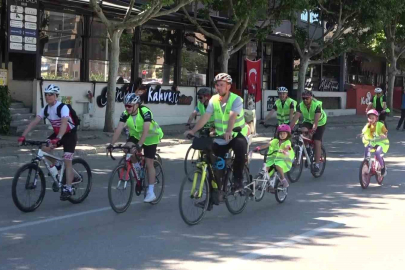 Sağlıklı hayat için pedal çevirdiler
